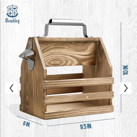 Wembley Deluxe 6-Bottle Caddy, NEW - Picture 4 of 7